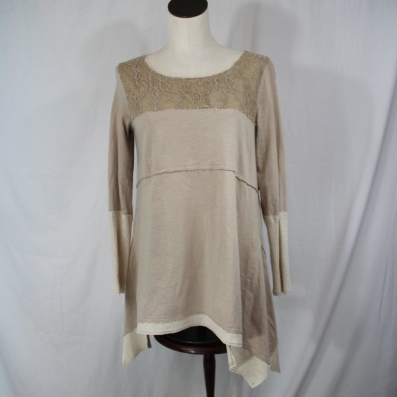 Sundance Catalog Angels Landing tunic lagenlook off white size Small - Picture 3 of 11